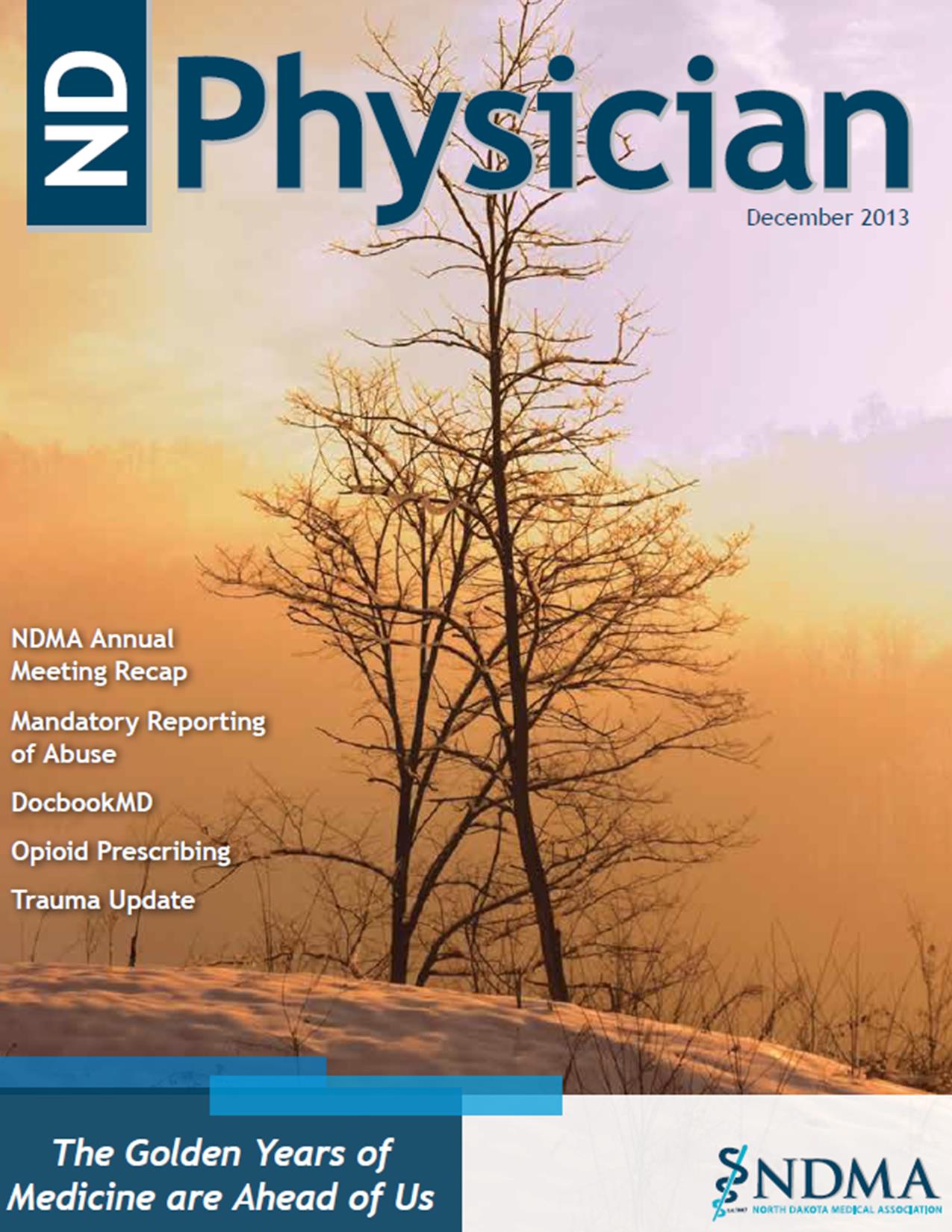 ND Physician December 2013 magazine cover